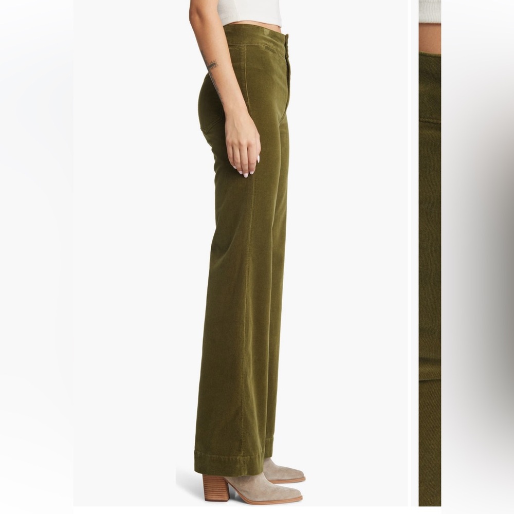 ASKK NY Mustard Wide Leg Brighton Corduroy Pants - Picture 11 of 12